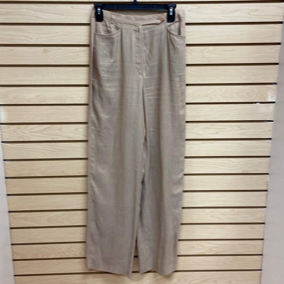 Giorgio Armani Linen Fancy Women Pants Made In Italy Size 6